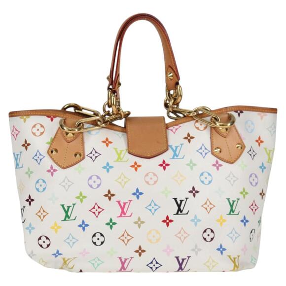 LOUIS VUITTON Monogram Multicolor Annie GM Tote Bag White M40303 - Picture 2 of 16